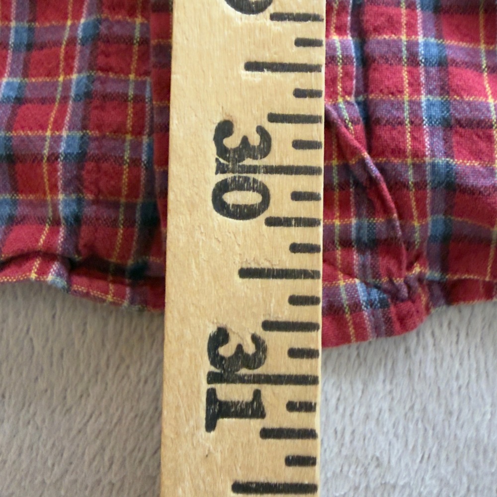 Ralph Lauren Button Down Shirt Mens XL Red Plaid Heritage Short Sleeve Cotton - Picture 6 of 7